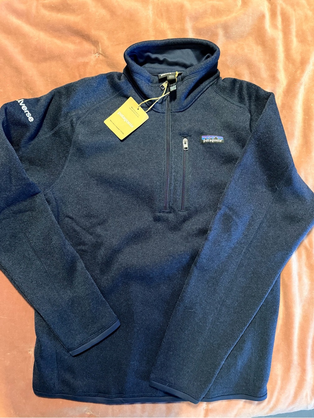 Patagonia Men's Navy Half-Zip Fleece Pullover